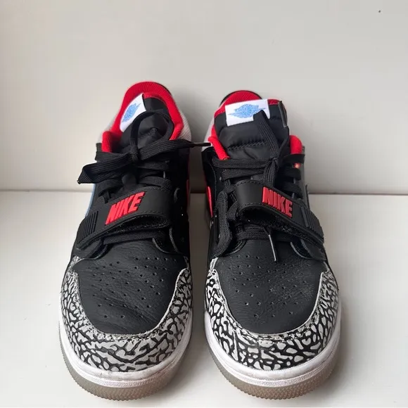 Nike Air Jordan Legacy Mens Size 9.5 Black Red Blue Athletic Shoes Sneakers