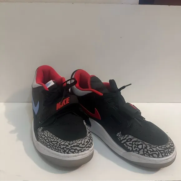 Nike Air Jordan Legacy Mens Size 9.5 Black Red Blue Athletic Shoes Sneakers