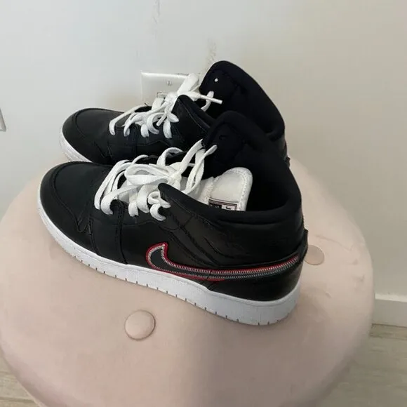 Nike Air Jordans Black &amp; Red Size 6.5Y