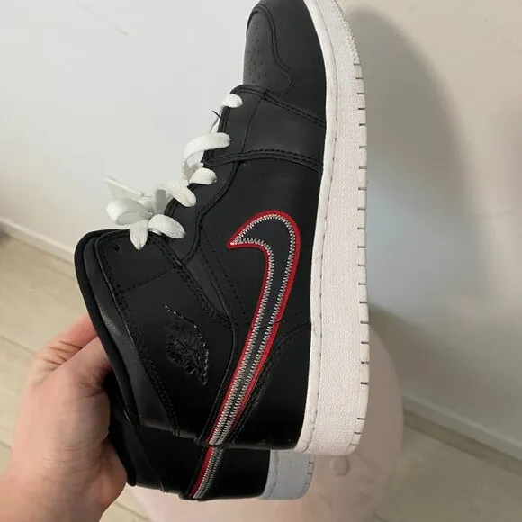 Nike Air Jordans Black &amp; Red Size 6.5Y