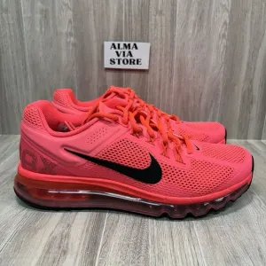 Nike Air Max 2013 Hot Punch Black Bright Crimson Casual Shoes HF3660-600 Size 9