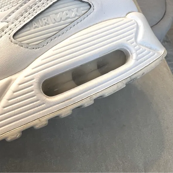 NIKE Air Max 90 Sneakers, White, 9