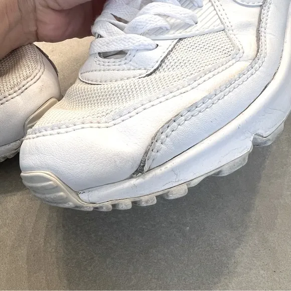 NIKE Air Max 90 Sneakers, White, 9