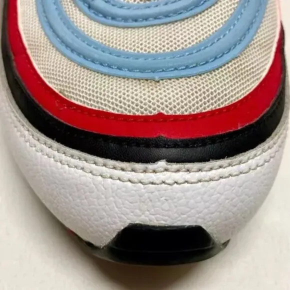 Nike Air Max 97 Gundam Men's USA 10 White University Red Blue CW6986-100 GUC/EUC