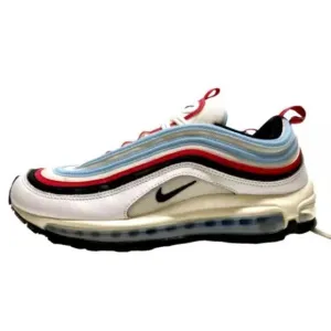 Nike Air Max 97 Gundam Men's USA 10 White University Red Blue CW6986-100 GUC/EUC