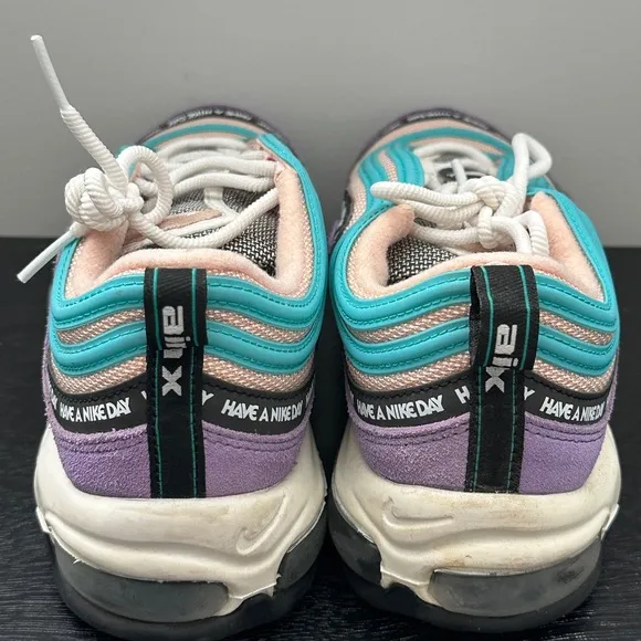 Nike Air Max 97 ‘Have A Nike Day’ Blue and Pink Sneakers (2019)