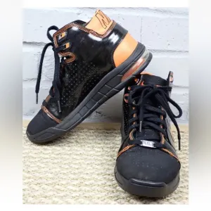 Nike Air Max Bizness Basketball Shoes Black Orange 324824-081 men’s / youth 6.5