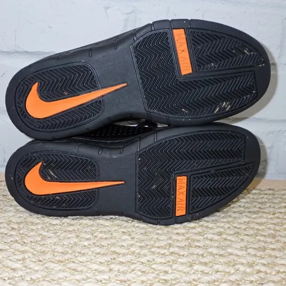Nike Air Max Bizness Basketball Shoes Black Orange 324824-081 men’s / youth 6.5