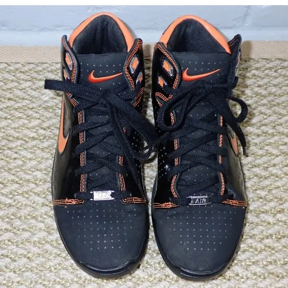 Nike Air Max Bizness Basketball Shoes Black Orange 324824-081 men’s / youth 6.5