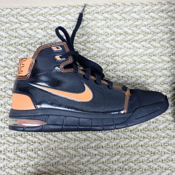 Nike Air Max Bizness Basketball Shoes Black Orange 324824-081 men’s / youth 6.5