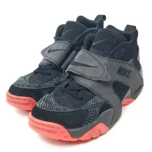 NIKE AIR VEER &quot;Premium&quot; Black Anthracite Atomic Red Sneakers Trainers Size 10.5