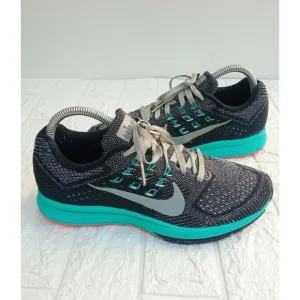 NIKE AIR ZOOM STRUCTURE 18 WOMEN'S SHOES Gray Black Jade SIZE 8