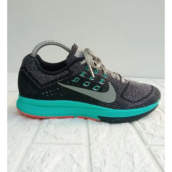 NIKE AIR ZOOM STRUCTURE 18 WOMEN'S SHOES Gray Black Jade SIZE 8