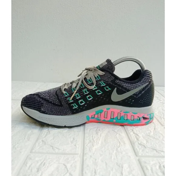NIKE AIR ZOOM STRUCTURE 18 WOMEN'S SHOES Gray Black Jade SIZE 8