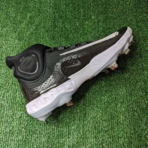 Nike Alpha Huarache Elite 4 Mid Black White‎  Baseball Cleats Size 9.5
