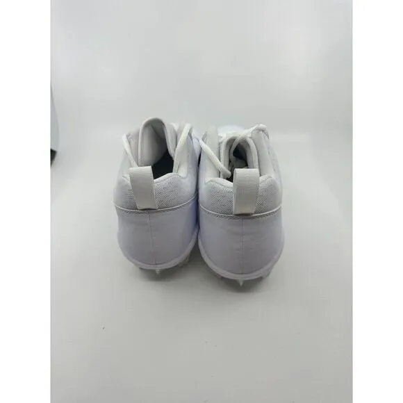 Nike Alpha Menace Pro 2 Low White Black Size 13 CV6477-100 Football Cleats
