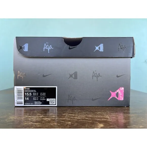 Nike A'One &quot;Pink A'ura&quot; A'ja Wilson Women's Size 15.5/Men's Size 14 FZ8605-601