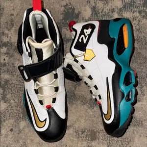Nike Athletic Shoes - White, Black, Gold, Teal