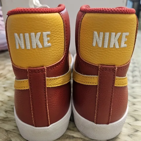 Nike Blazer '77 Men's/ DO7432 900/ Red and Yellow High-Top Sneakers