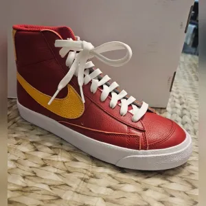 Nike Blazer '77 Men's/ DO7432 900/ Red and Yellow High-Top Sneakers