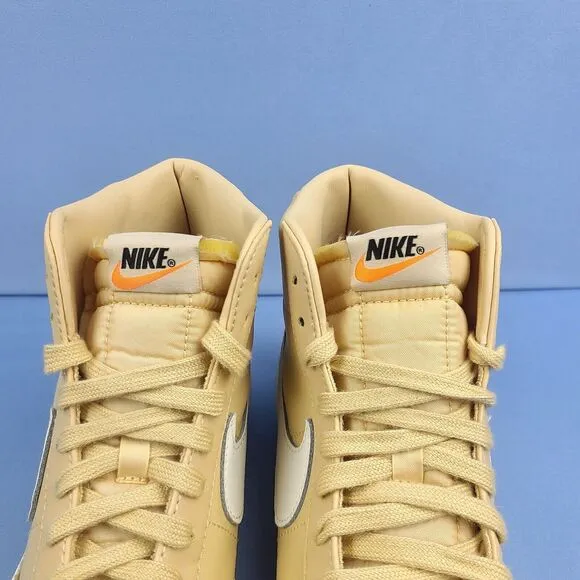 Nike Blazer Mid 77' VNTG Womens Size 8.5 Canvas Butter Tan Sneakers CZ1055-700