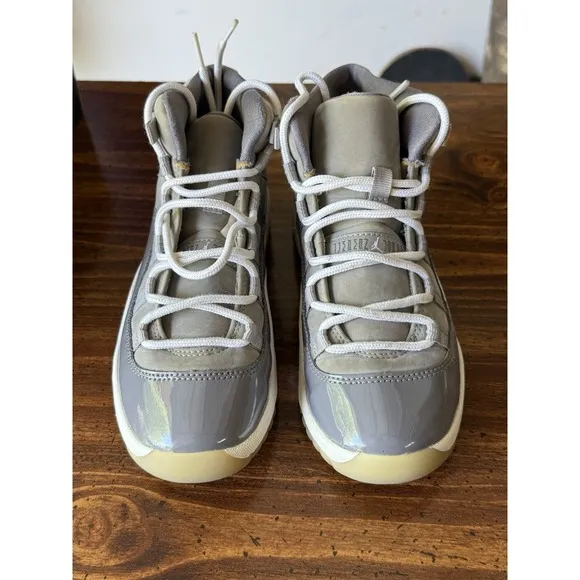 Nike Boys Air Jordan 11 Retro 378039-005 Gray Basketball Shoes Sneakers Size 2Y