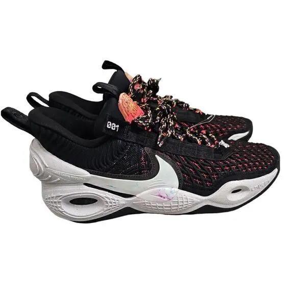 Nike Cosmic‎ Unity Basketball Shoes Black Pink Multicolor Athletic Men's 8.5
