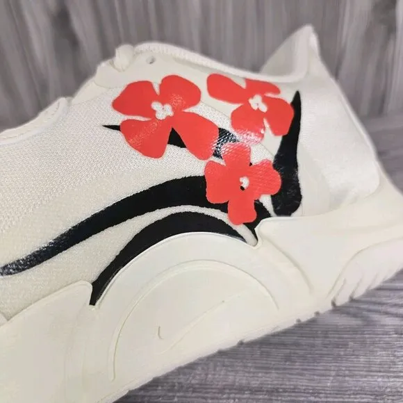 Nike Court Air Zoom GP Turbo Naomi Osaka White Hibiscus Shoes  Women's Size 10.5