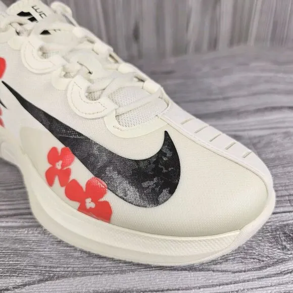 Nike Court Air Zoom GP Turbo Naomi Osaka White Hibiscus Shoes  Women's Size 10.5
