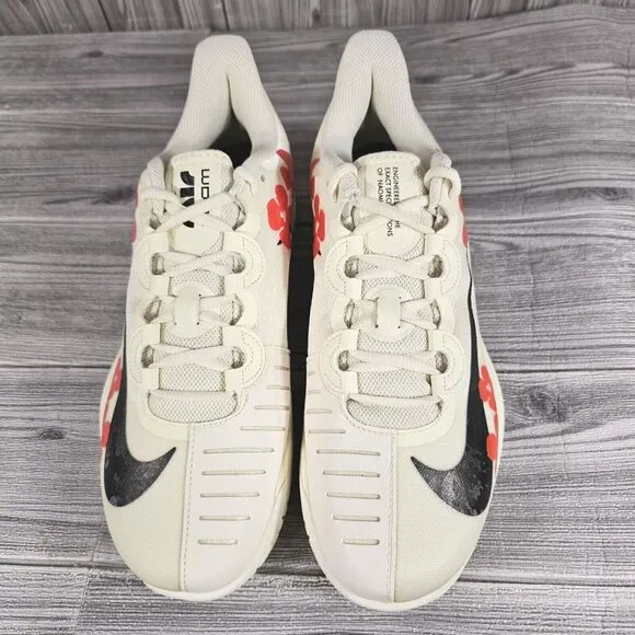 Nike Court Air Zoom GP Turbo Naomi Osaka White Hibiscus Shoes  Women's Size 10.5