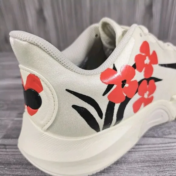 Nike Court Air Zoom GP Turbo Naomi Osaka White Hibiscus Shoes  Women's Size 10.5