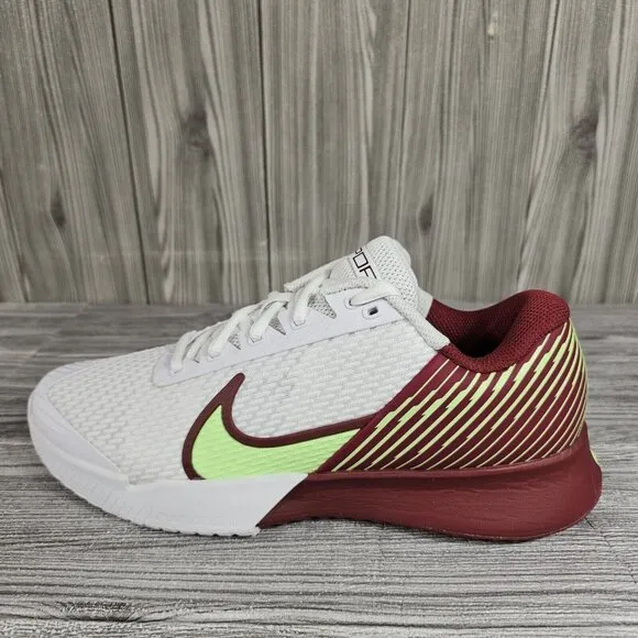 Nike Court AirZoom Vapor Pro 2 HC Tennis DR6191-104 White/Red - Men's Size 8
