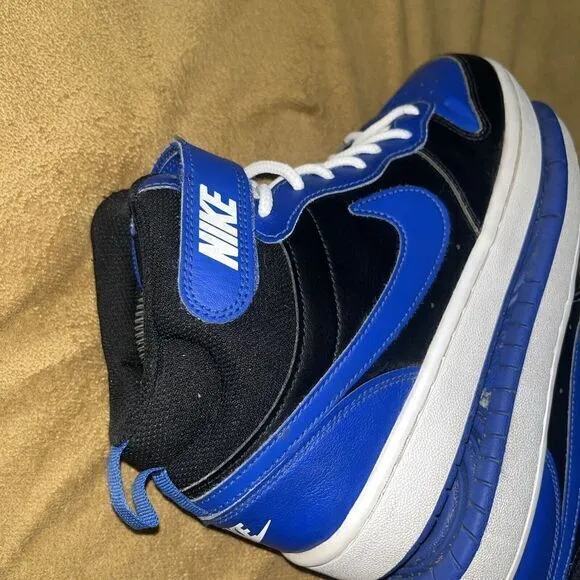 Nike‎ Court Borough Mid 2 DM8872-001 Blue Casual Shoes Sneakers Size 7 Dunk Top