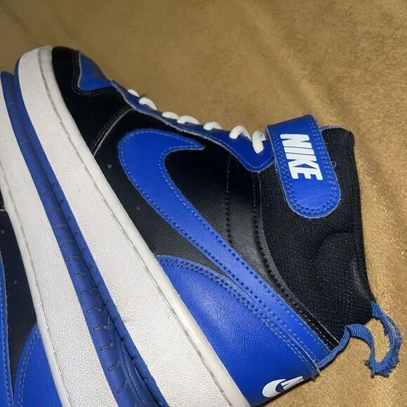 Nike‎ Court Borough Mid 2 DM8872-001 Blue Casual Shoes Sneakers Size 7 Dunk Top