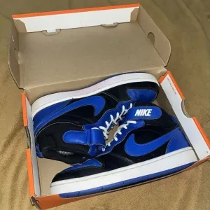 Nike‎ Court Borough Mid 2 DM8872-001 Blue Casual Shoes Sneakers Size 7 Dunk Top