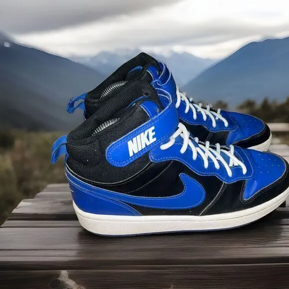Nike‎ Court Borough Mid 2 DM8872-001 Blue Casual Shoes Sneakers Size 7 Dunk Top
