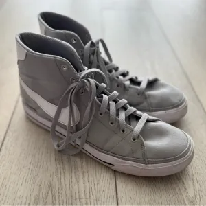 Nike Court Legacy Canvas Mid Sneakers Gray Size 11.5