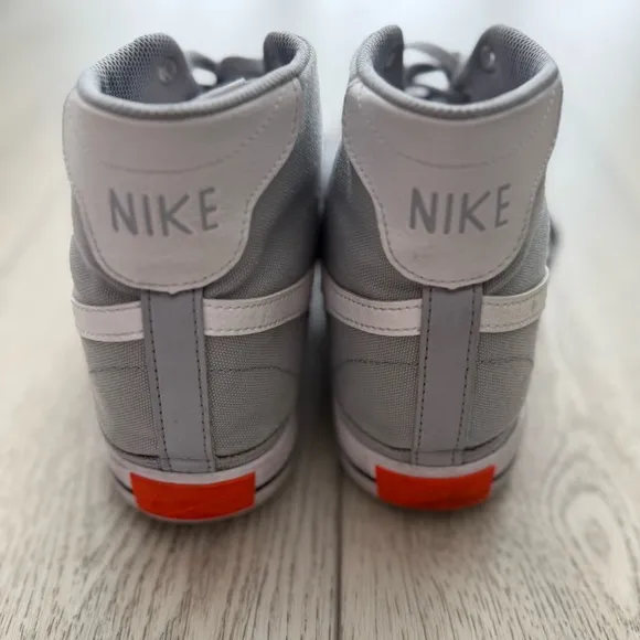 Nike Court Legacy Canvas Mid Sneakers Gray Size 11.5