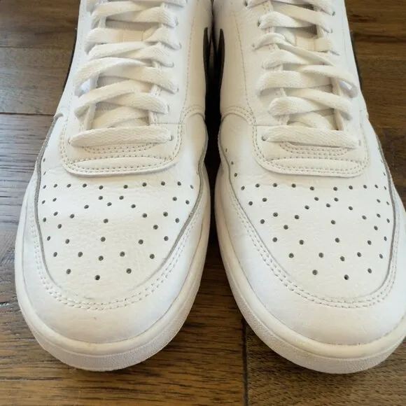 Nike Court Vision Low Next Nature White Shoes CD5463-101 White/Black Sneakers 9