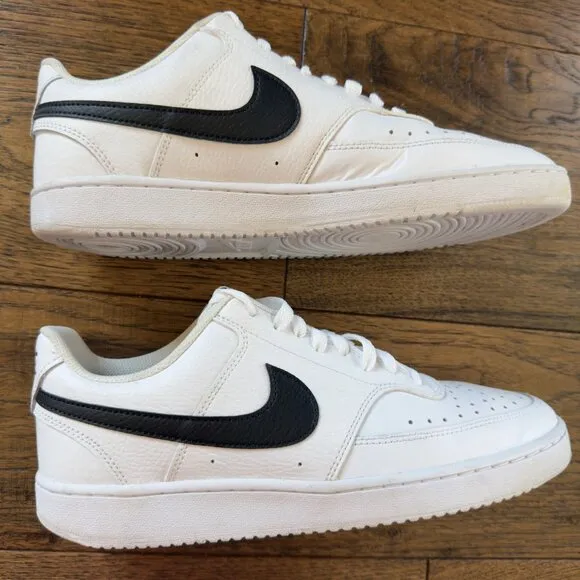 Nike Court Vision Low Next Nature White Shoes CD5463-101 White/Black Sneakers 9