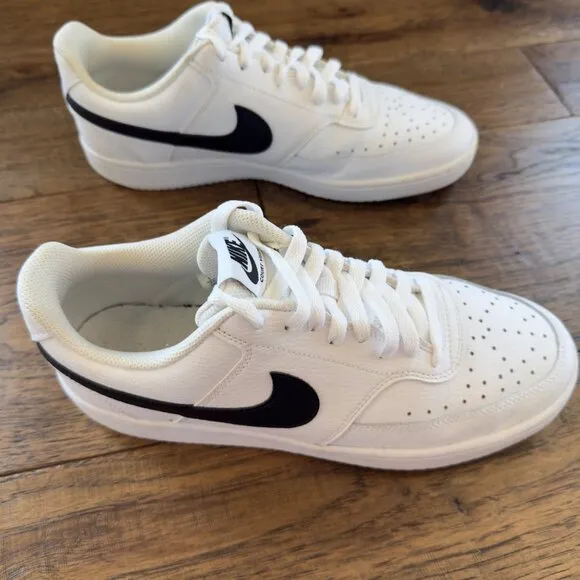 Nike Court Vision Low Next Nature White Shoes CD5463-101 White/Black Sneakers 9