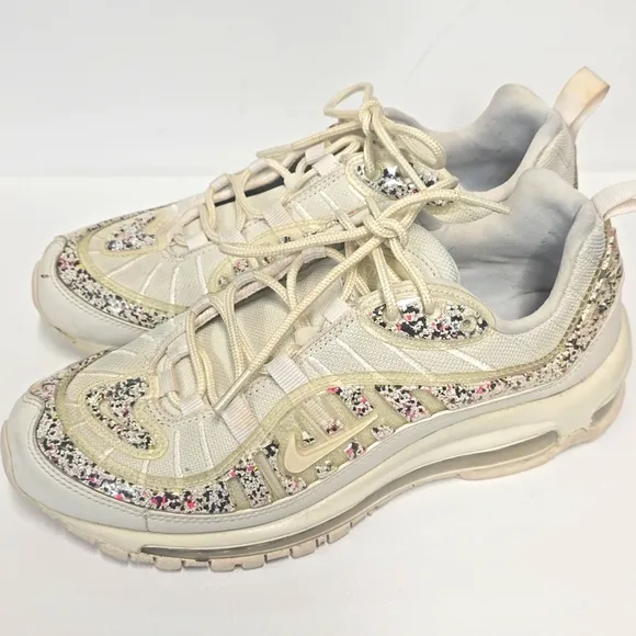 Nike Cream Sneakers with Cushioned Sole and Breathable Material