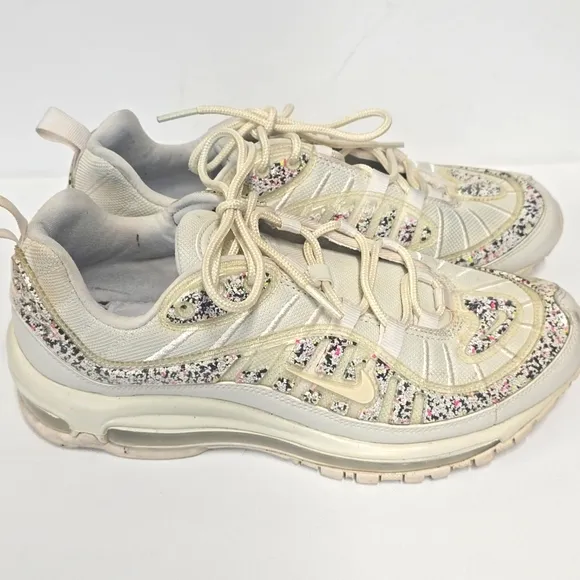 Nike Cream Sneakers with Cushioned Sole and Breathable Material