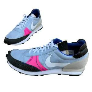 Nike Daybreak Type SE Light Blue &amp; Pink Shoes Waffle Sole, Retro Running