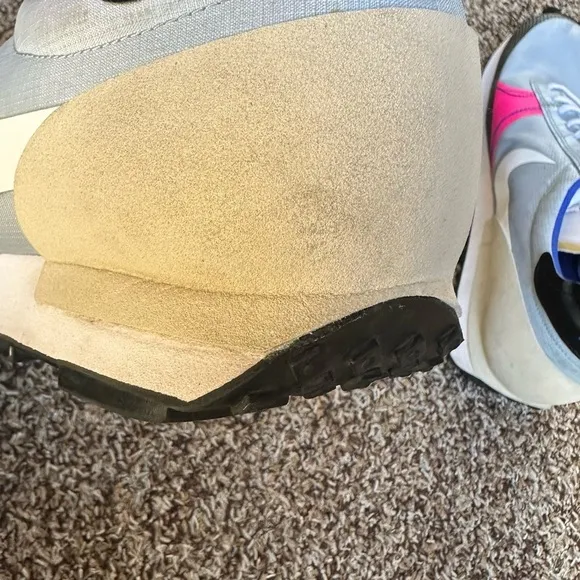Nike Daybreak Type SE Light Blue &amp; Pink Shoes Waffle Sole, Retro Running
