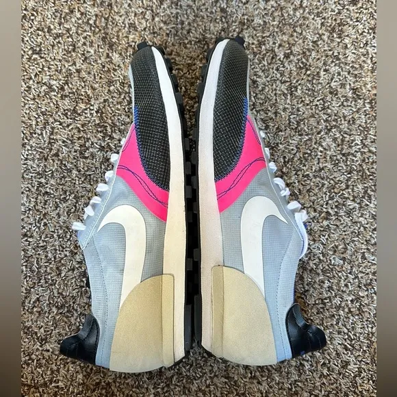 Nike Daybreak Type SE Light Blue &amp; Pink Shoes Waffle Sole, Retro Running
