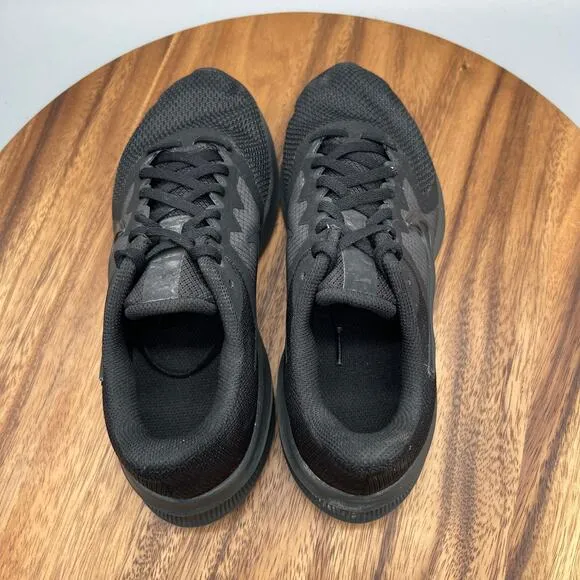 Nike Downshifter 11 Shoes Womens Size 7 W Triple Black Running Comfort Walking