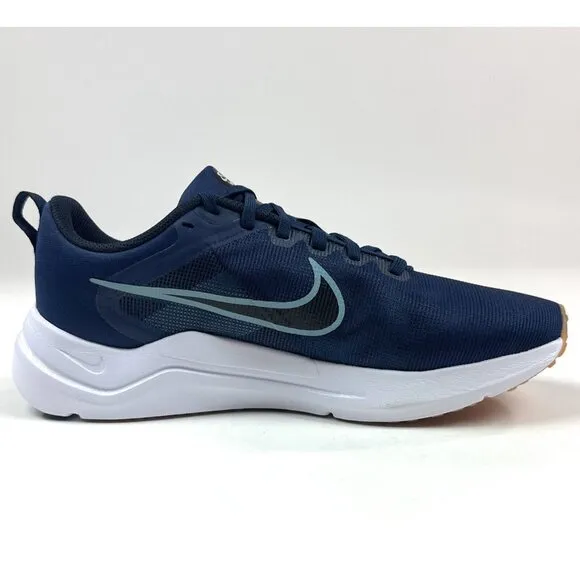 Nike Downshifter 12 Unisex Midnight Navy White Running Shoes DD9293-400