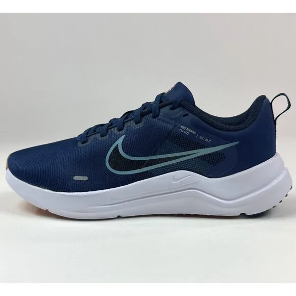 Nike Downshifter 12 Unisex Midnight Navy White Running Shoes DD9293-400