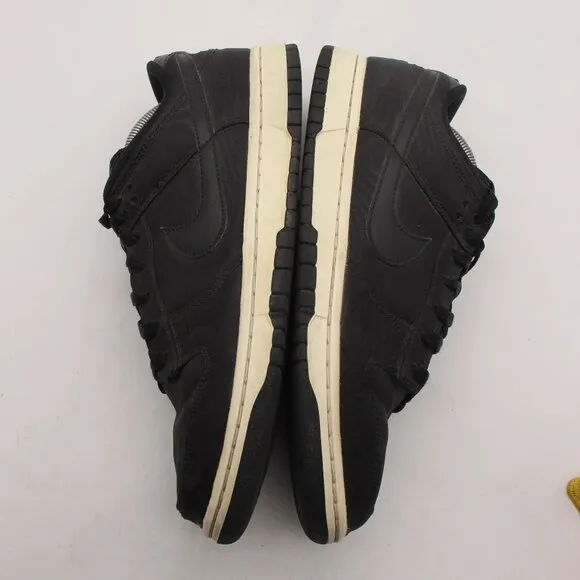 Nike Dunk Low 'Black Canvas' Men's 10.5 Black Sail Low top Sneakers DV7211-001